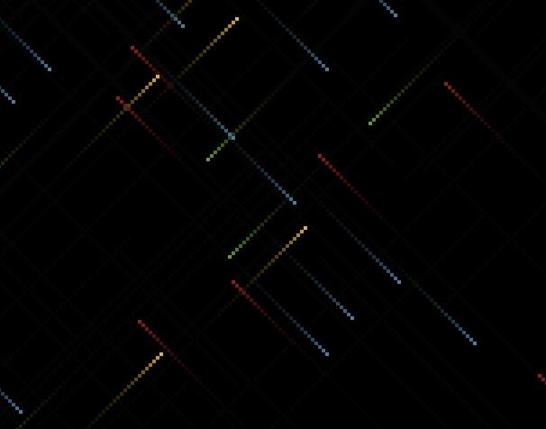 canvas画布彩色线条有规律方向移动js特效代码