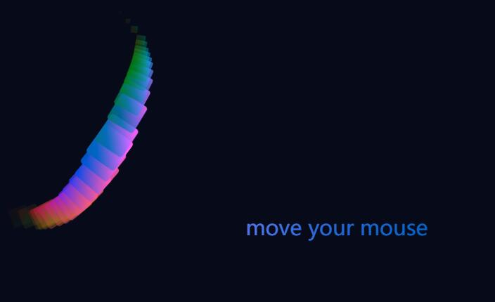 cssdiv彩虹菱形鼠标跟随动画特效JavaScript代码