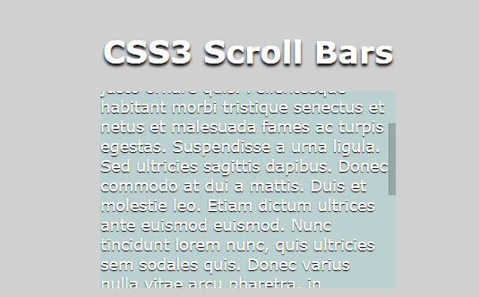 css3网页div标签滚动条美化样式代码