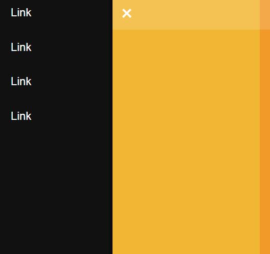 纯CSS3 HTML5侧边导航栏和手风琴特效滑动面板代码