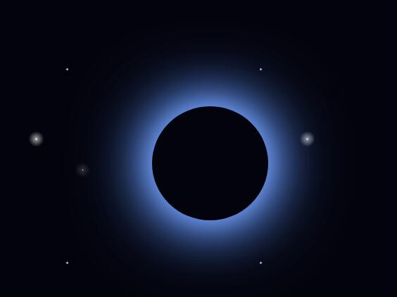 漆黑夜空中群星闪烁阴影box-shadow特效代码