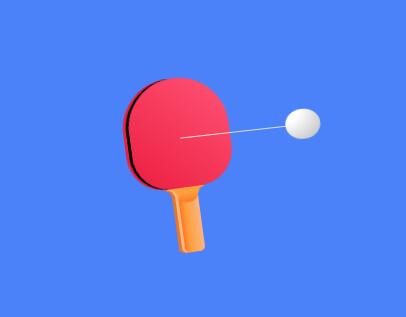 css3样式代码绘制乒乓球动画特效网页素材