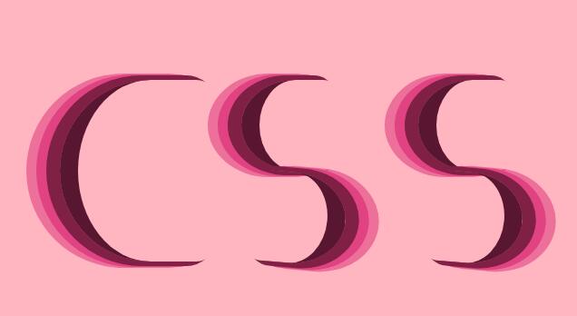 使用css3样式代码绘制css文字logo特效