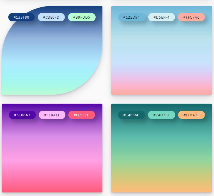 div背景色渐变和边框圆角设置的css3 box-shadow、linear-gradient样式代码