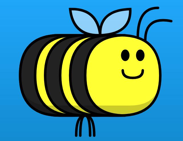 网页制作代码svg绘制小蜜蜂花丛中飞行动画特效