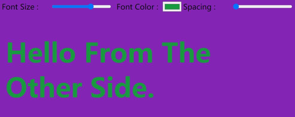 用JavaScript原生代码来控制文字颜色和字体大小