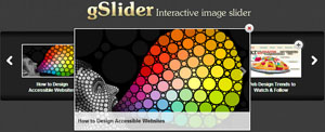 jquery特效代码单张图片滑动切换点击放大的网页素材制作gSlider - Interactive jQuery Image Slider
